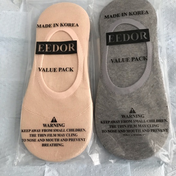 Eedor no show socks 2 three pair packs - Picture 1 of 2